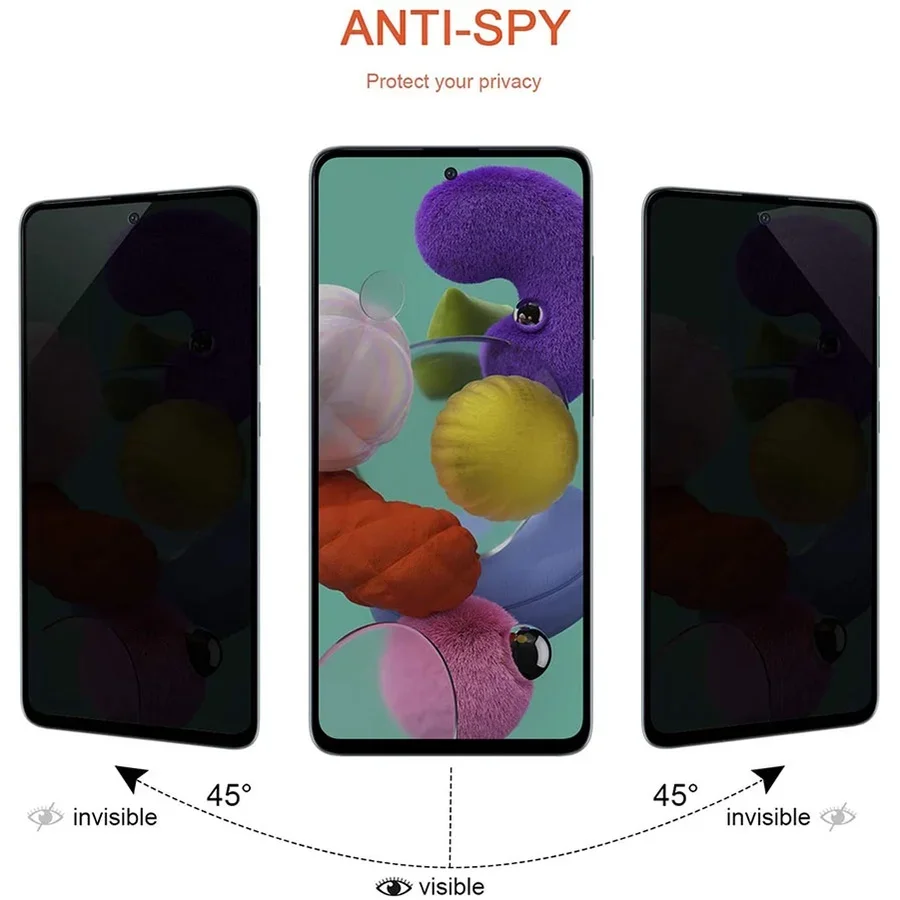 Anti-spy case for oppo a74 cover screen protector tempered glass on opo opp a 74 74a 5g oppoa74 oppo74a privacy glass