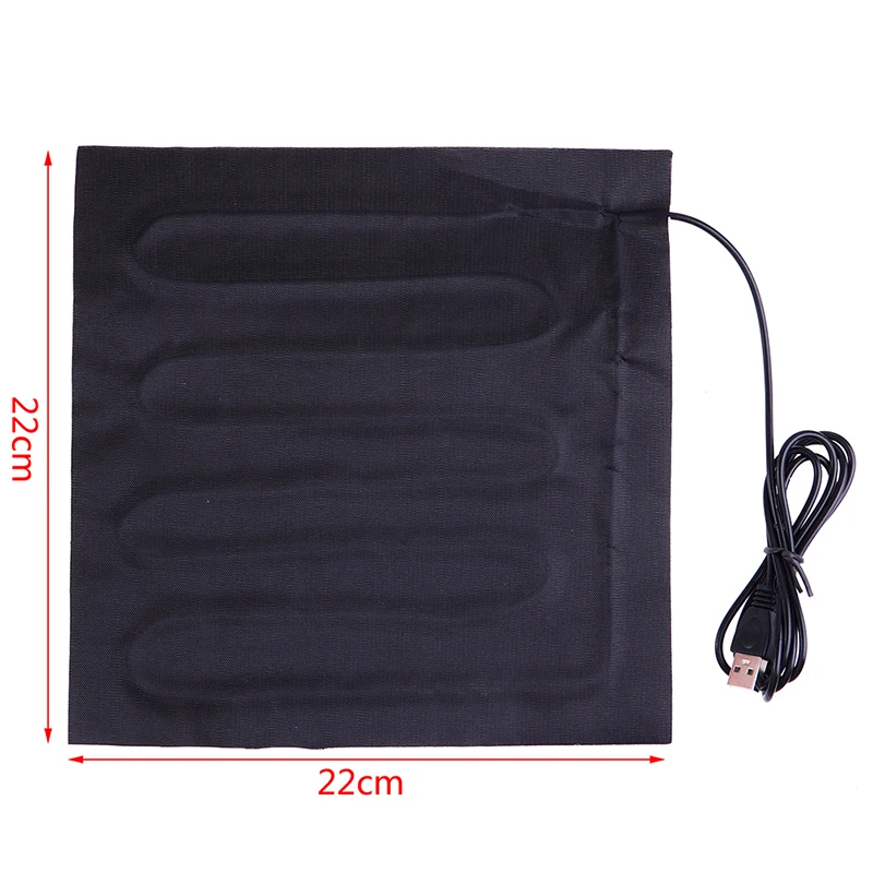 22x22cm 5V USB Electric Heated Jacket Heating Pad Outdoor Themal Warm Winter Heating Vest Pads For DIY Heated Clothing