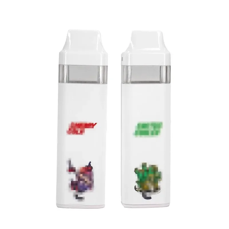 5 Stück Choices Lab Dual Tank Vape Pens Keramik leere flache Kartuschenspitze 1 ml + 1 ml postloser wiederaufladbarer Vape für dicken Öl-Vaper
