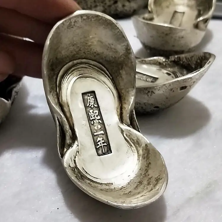 Daqing silver ingot craft Jiaqing Xianfeng Qianlong cake modern
