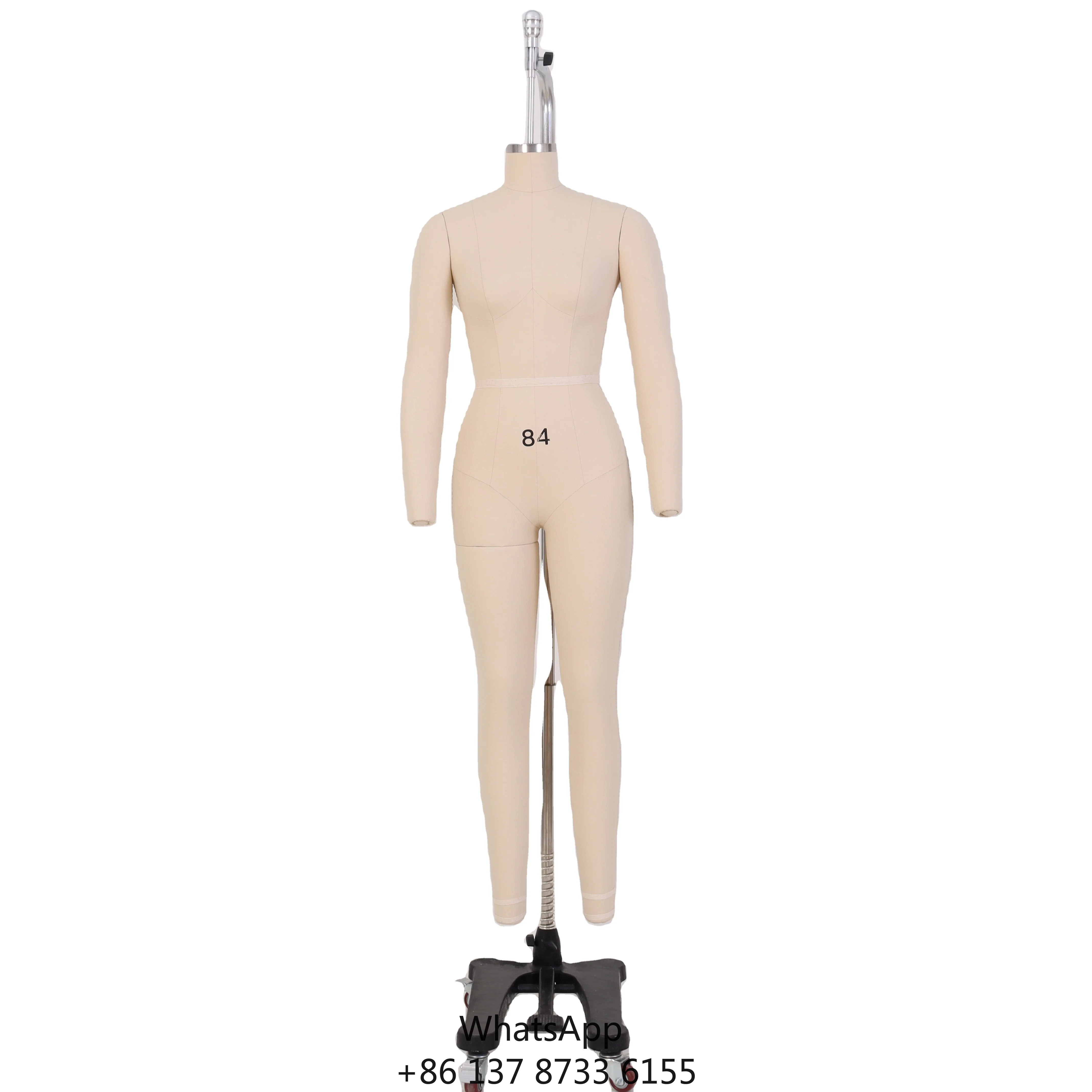 Professional Female Full Body Dress Form W/ Collapsible Shoulders And Removable Arms