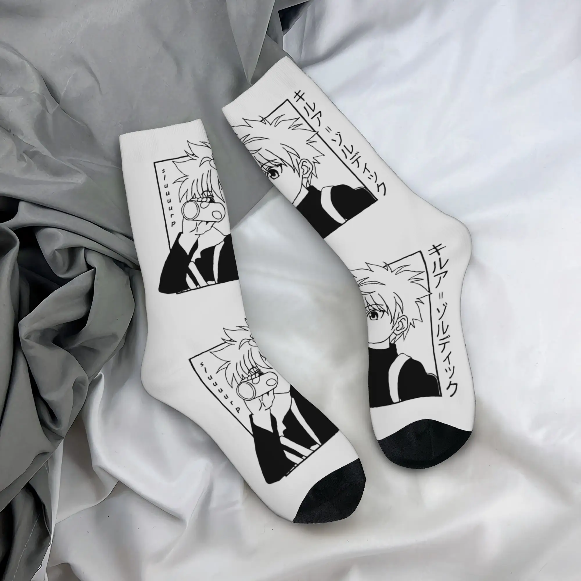Winter Warm Hip-hop Unisex Hunter x Hunter Anime Socks  Sweat Absorbing Basketball Socks