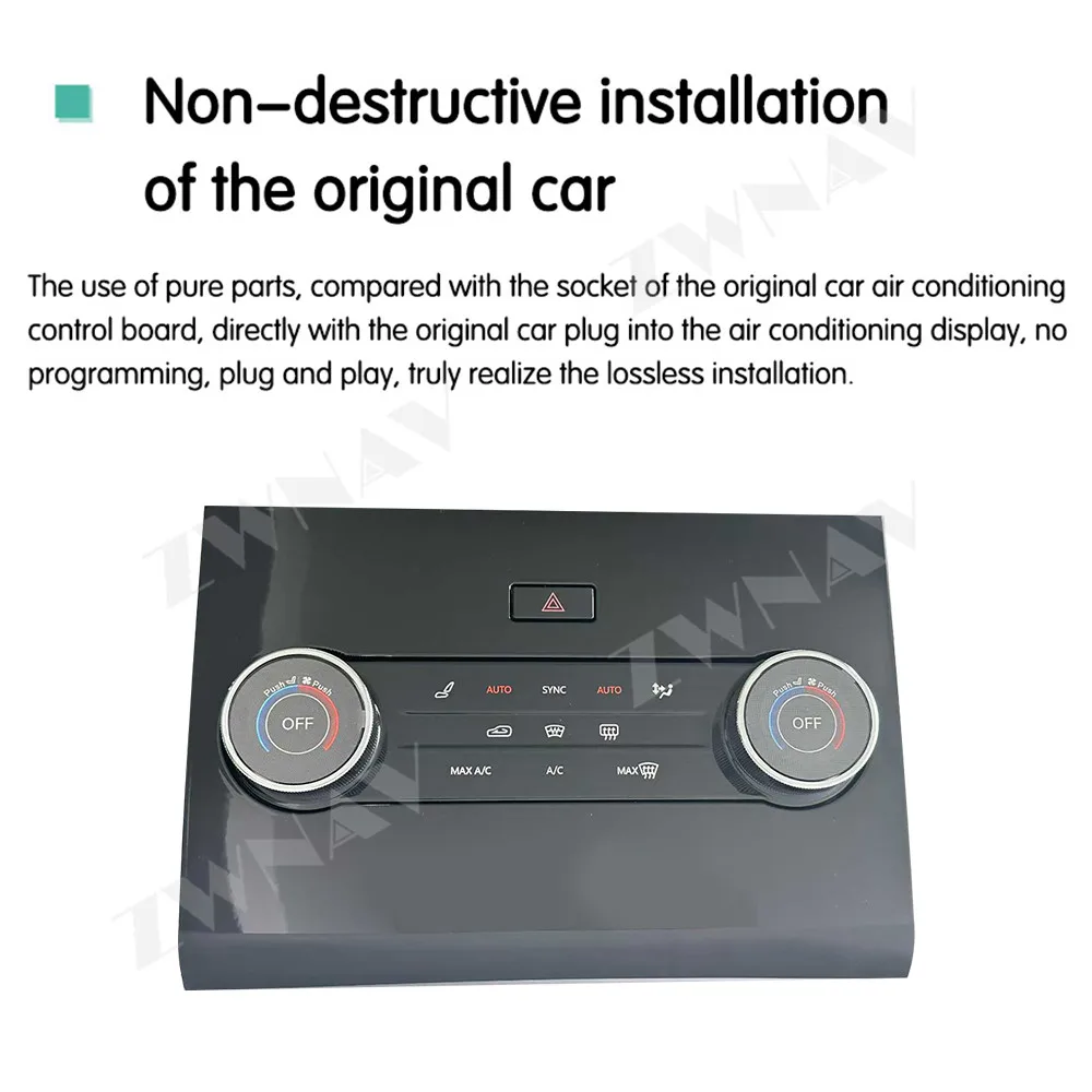 Para Land Rover Range Rover Sport 2014-2017 modelos AC sistema de Control de aire acondicionado trasero pantalla táctil accesorios de coche