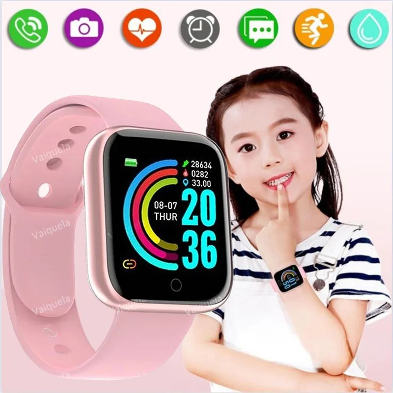 Bluetooth connecté intelligent enfant Fitness Tracker montre numérique Smartwatch pour hommes femmes coeur enfants montres pour Xiaomi Apple