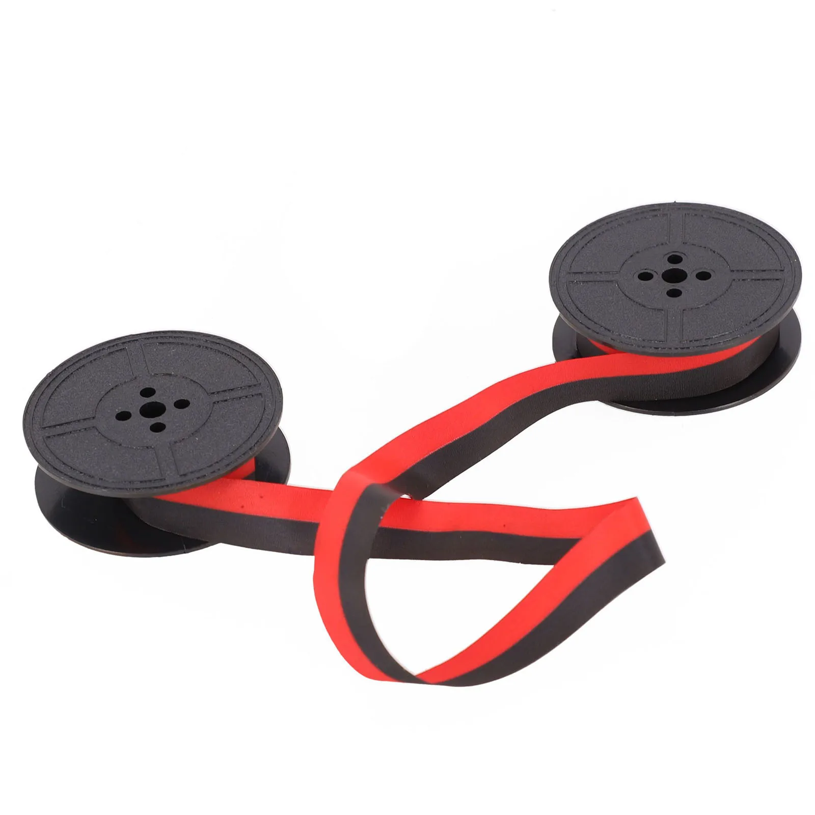 1 Sets Typewriter Ink Ribbon Portable Double Circle Typewriter Ribbons Calculator Ribbon Red Black 5 Length Ribbons Parts