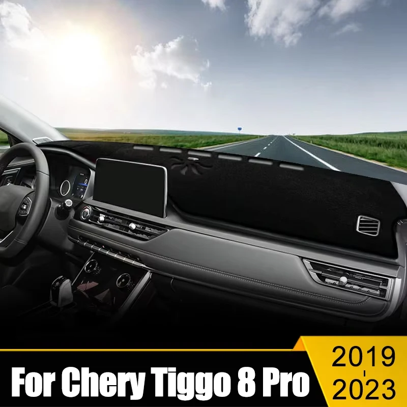 

For Chery Tiggo 8 Pro 2019 2020 2021 2022 2023 Car Dashboard Cover Avoid Light Pad Sun Shade Case Anti-UV Carpets Non-Slip Mat