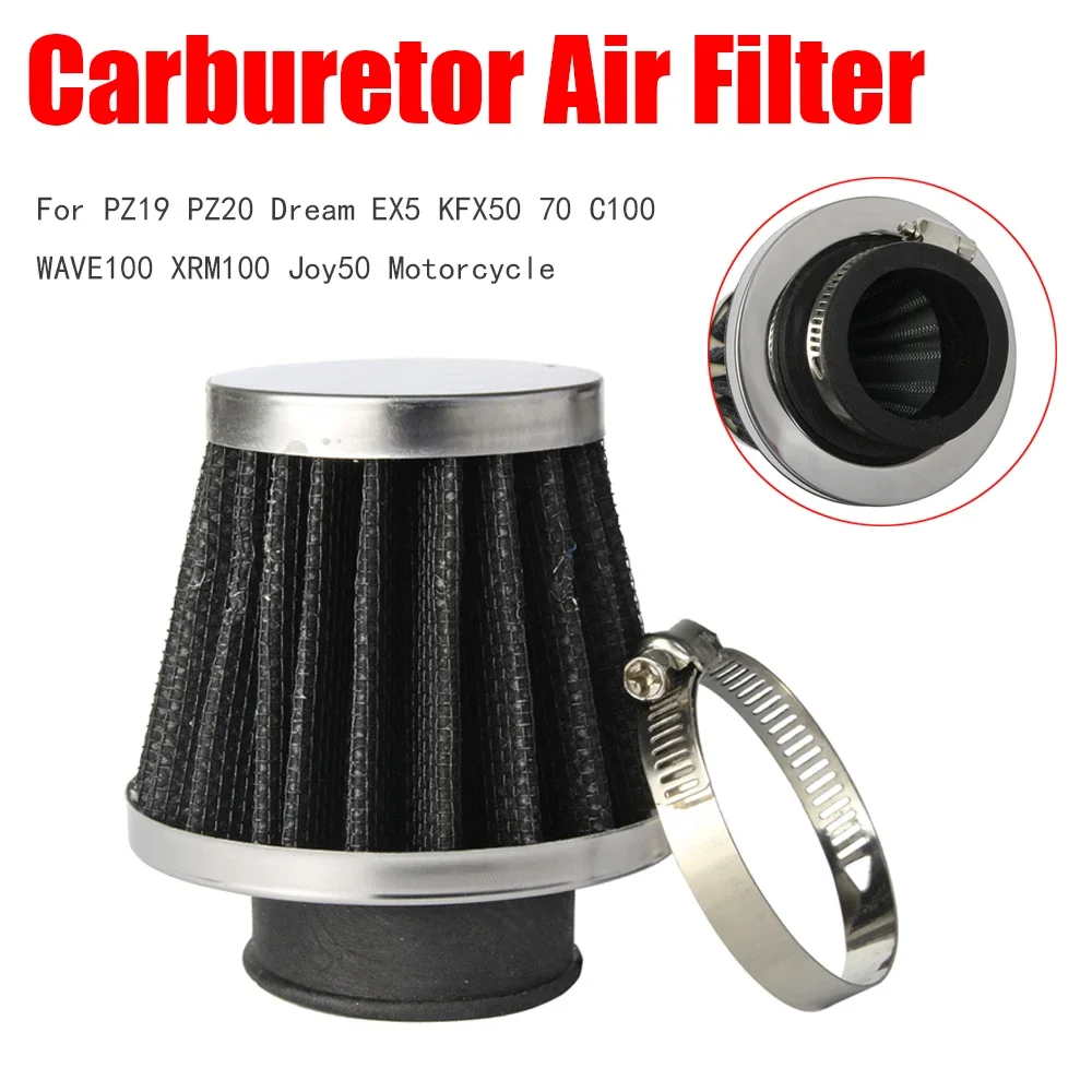 Universal 35mm Carburetor Air Filter Mushroom Head Filters For PZ19 PZ20 Dream EX5 KFX50 70 C100 WAVE100 XRM100 Joy50 Motorcycle