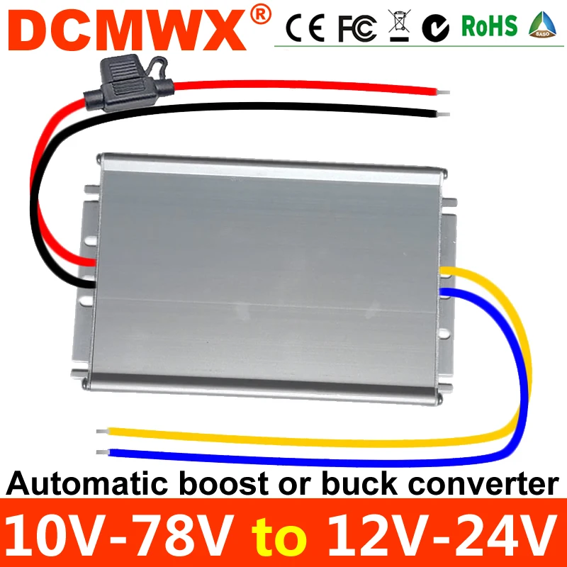 10V-78V to 12V13V14V15V16V17V18V19V20V21V24V automatic boost or buck Power supply Converter Step-up/step-down Voltage Regulator