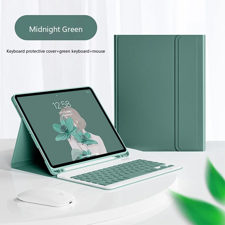 iPad-Tastaturhülle mit Bluetooth-Tastatur und Maus, kabellose Folio-Hülle für 10,9, 11 und 12,9 Zoll – Detail 18