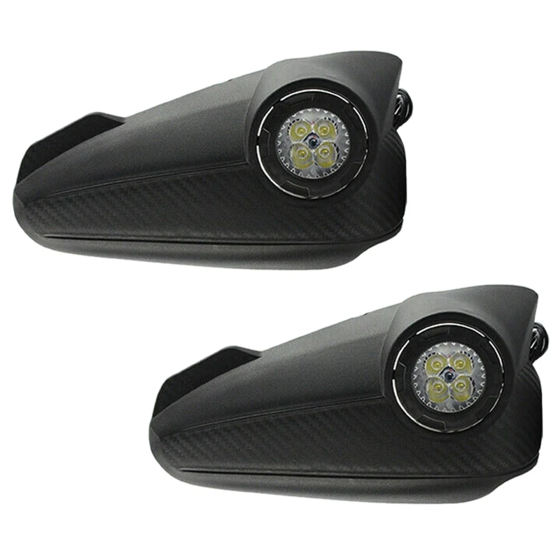 

Motorcycle Hand Guard Rainproof Board with LED Light Windproof Windshield