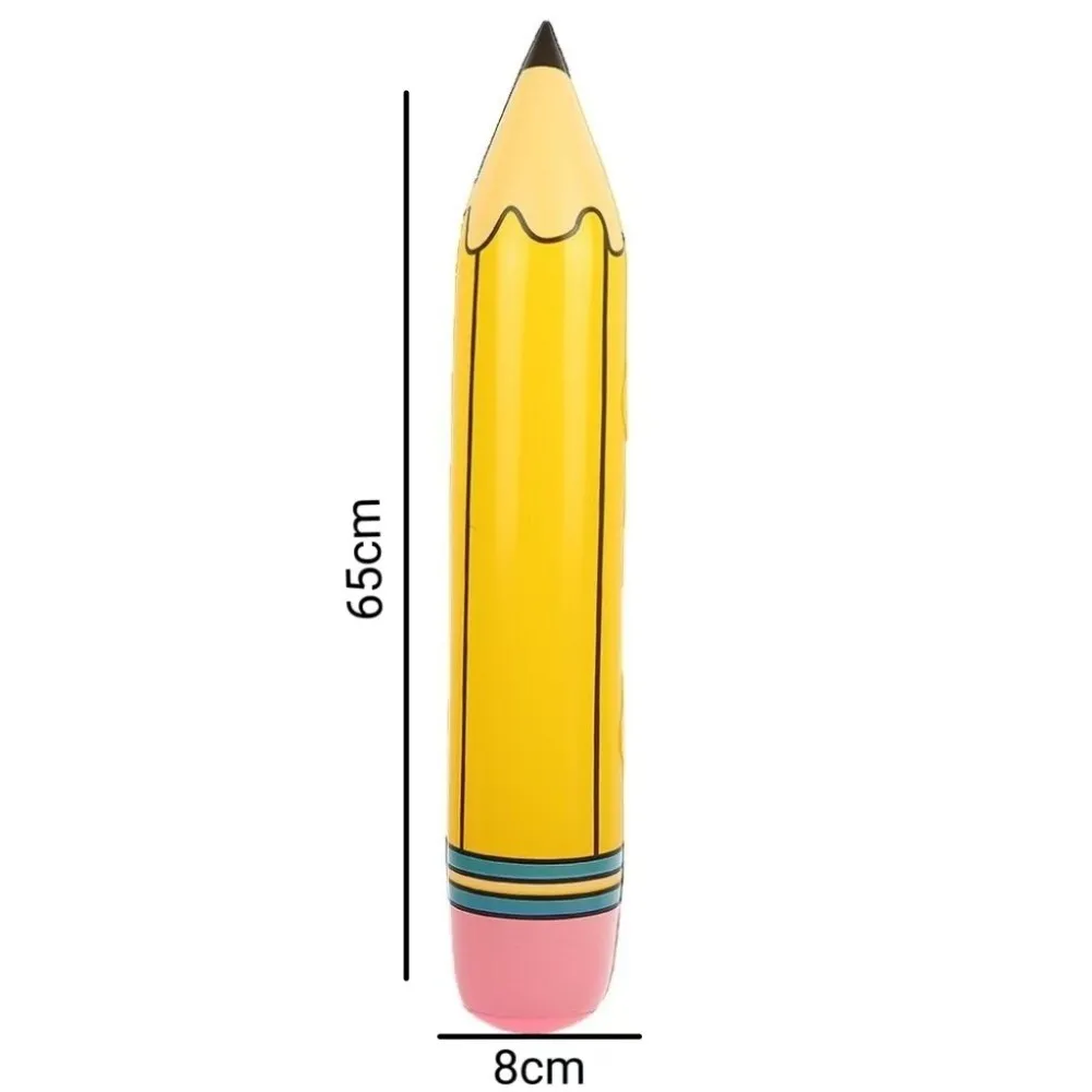 Fun PVC Inflatable Pencil Toy Photo Prop Big Size Simulation Pencil Toy Inflatable Stick Toy Kids
