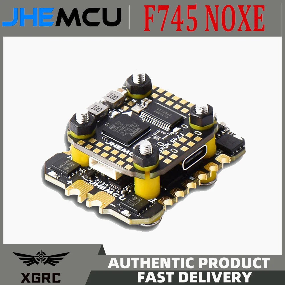 JHEMCU F745 Mini Flight Controller Stack ICM-42688-P F745 Flight Controller AM32 45A 60A 4in1 ESC 3-6S for RC FPV Drones