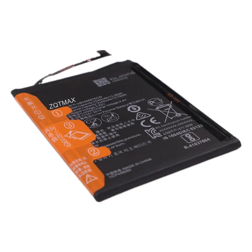 3340mAh HB356687ECW Battery For Honor 7X 20S 9i Huawei Mate 10 Lite P30 Lite G10 SE / Nova 2 Plus 2i 3i 4e Nova 4e Batteries