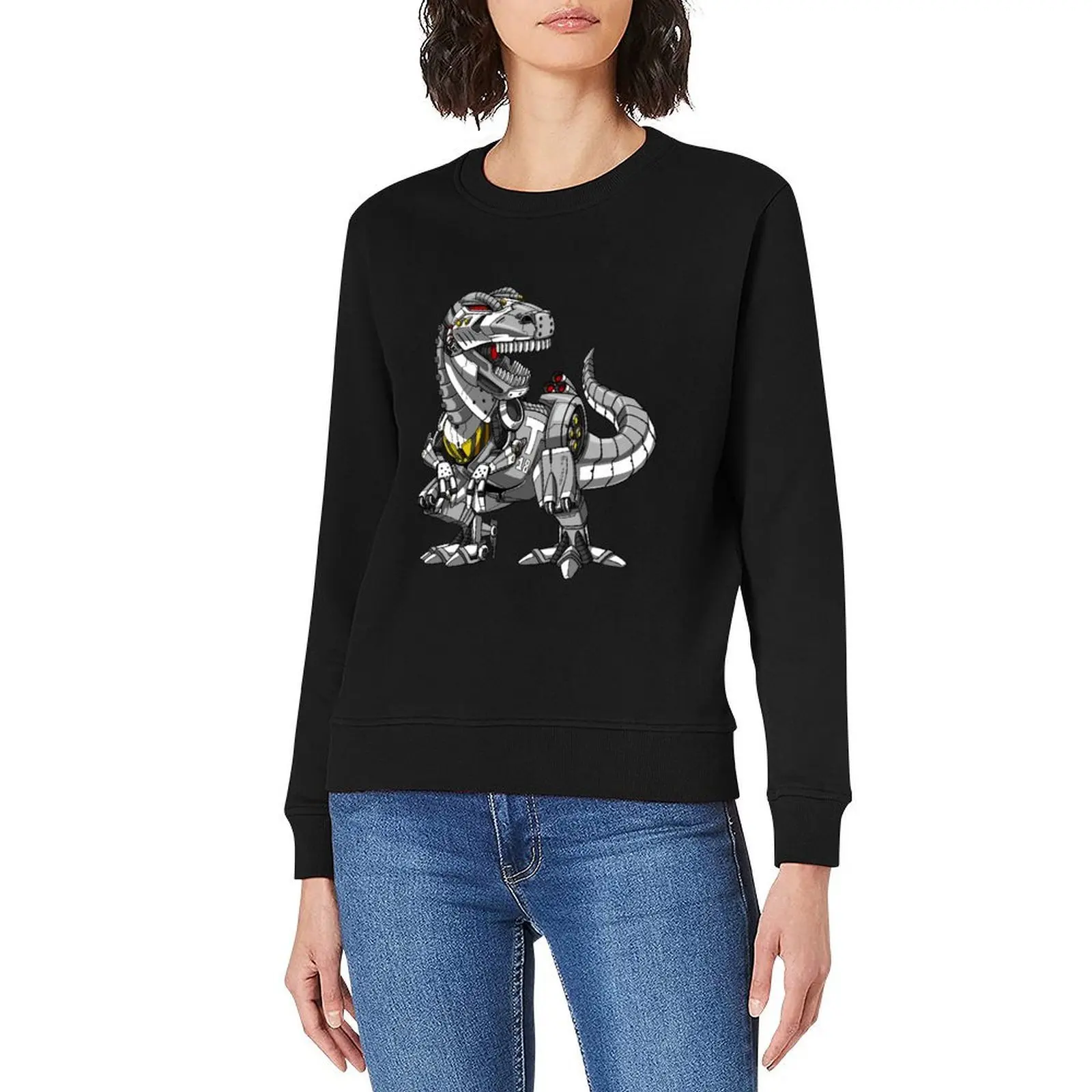 T-Rex Dinosaur Robot Pullover autumn jacket men fashion men korean style clothes mens clothes new in hoodies & sweat-shirt