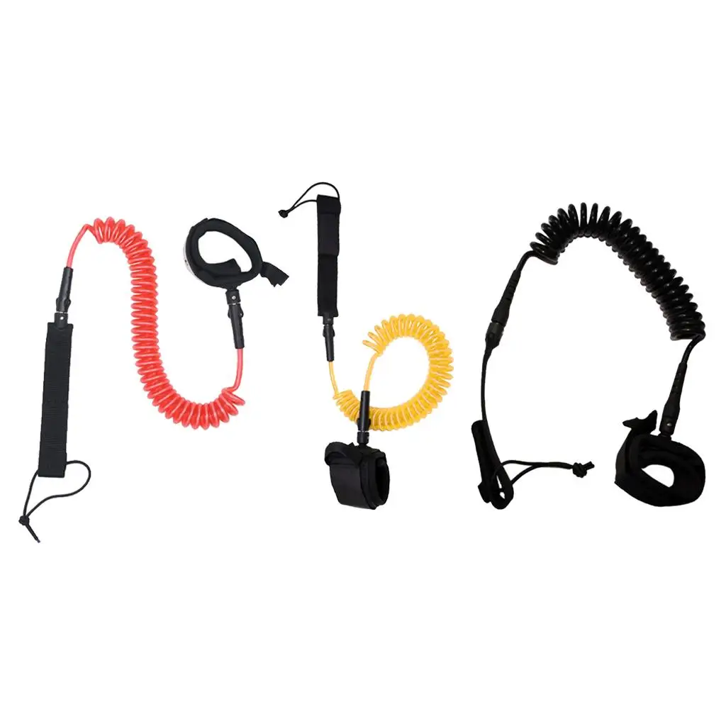 Surfing String Cord Ankle Strap Coiled TPE 7mm Paddle Board Surfboard Leash Comfy and Strong