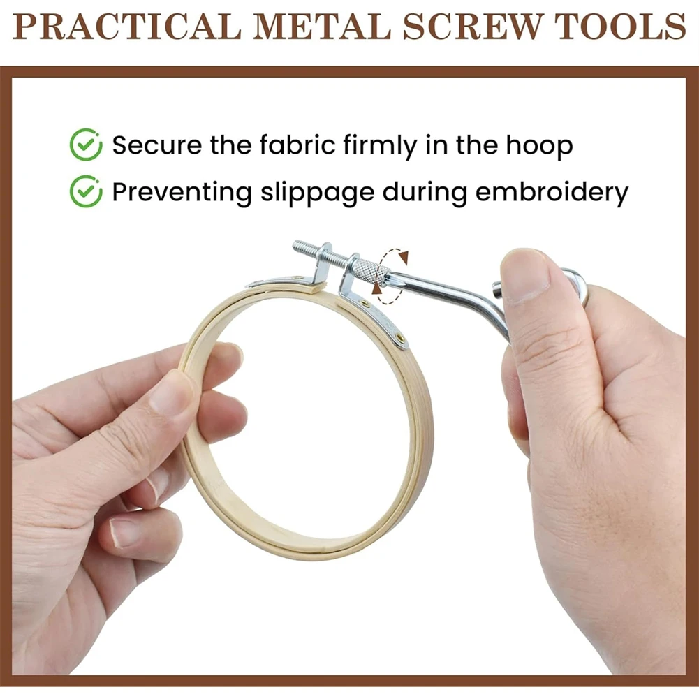 

Набор 3-дюймовых пялец для вышивания, для всех методов вышивания, решения тканевых скольз, количество ниток, экономия времени [2026 MOCC]