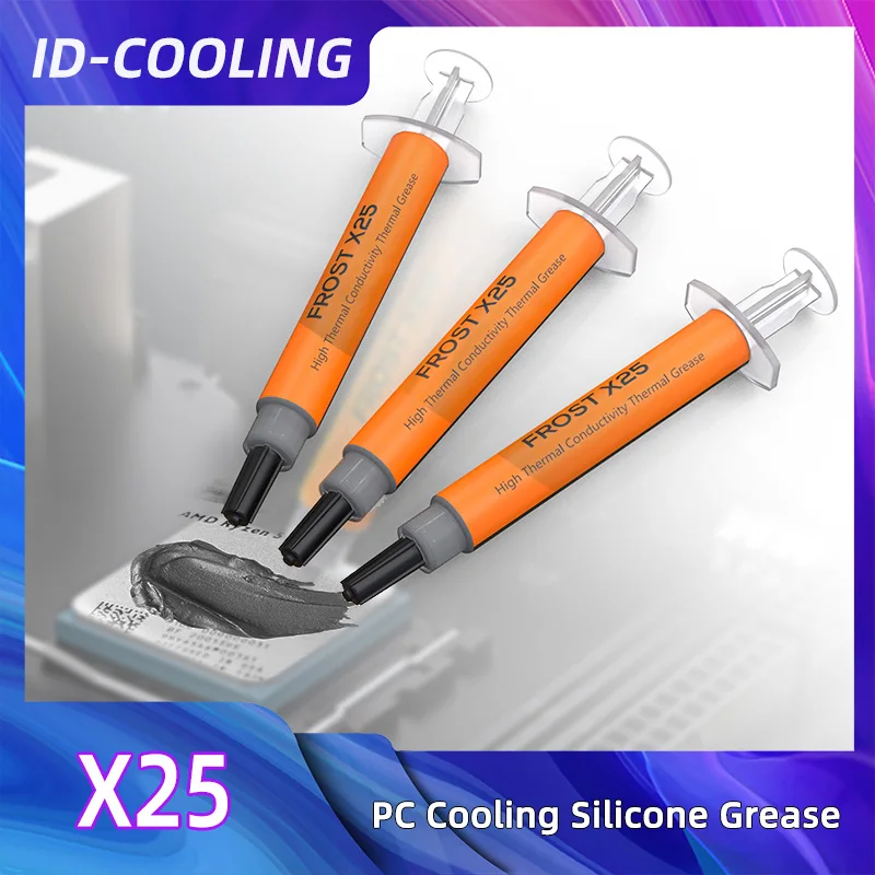 

ID-COOLING FROST X25X05 2g 3g 4g Thermal Grease 10.5W/m.k CPU Heat Dissipation Cooling Silicone Grease Thermal Paste