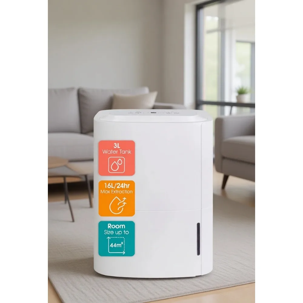 16L Smart Portable Dehumidifier for Home and Office