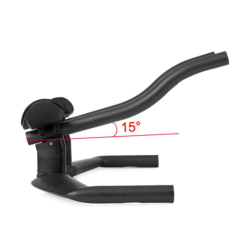 New 15 Degree Spacer Full Carbon Fiber Fixed Gear Wind Breaking TT Handlebar Road Bike Rest Handle Field Handle