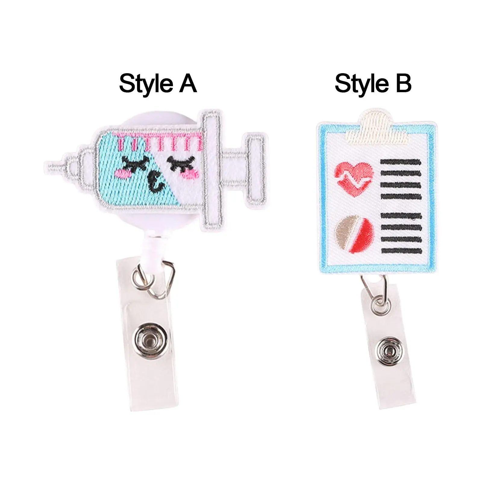 Retractable ID Badge Holder, Badge Reel, Multipurpose Funny Telescopic Rope