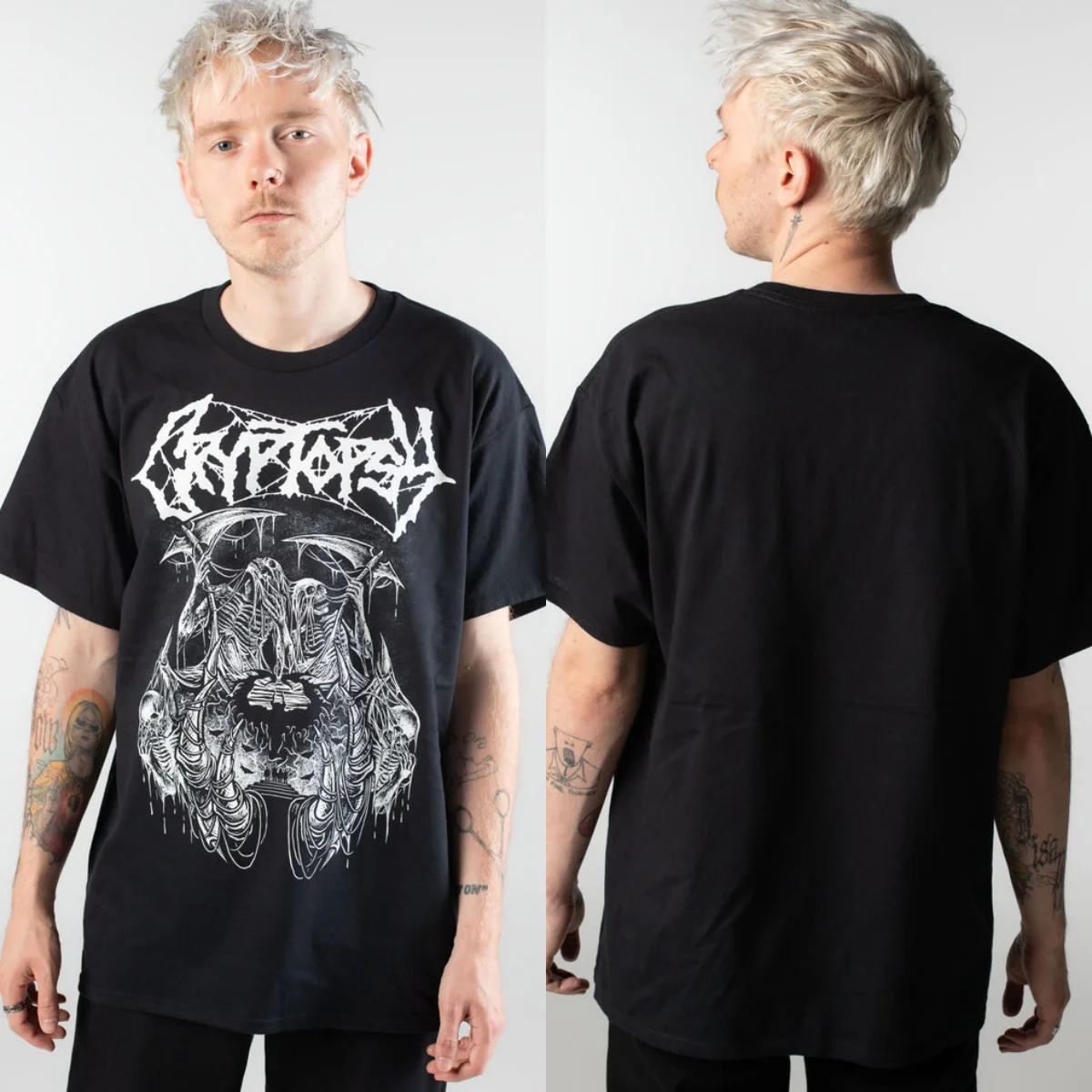 Top Cryptopsy Graphic Cotton T-shirt Unisex Summer Short Sleeve Fashion Brand Tee Luxury Casual Vintage Tees