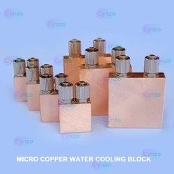 Micro Copper Computer Notebook Side Water Cooling Block CPU GPU Semiconductor Refrigeration Laptop Heat Sink Cooler