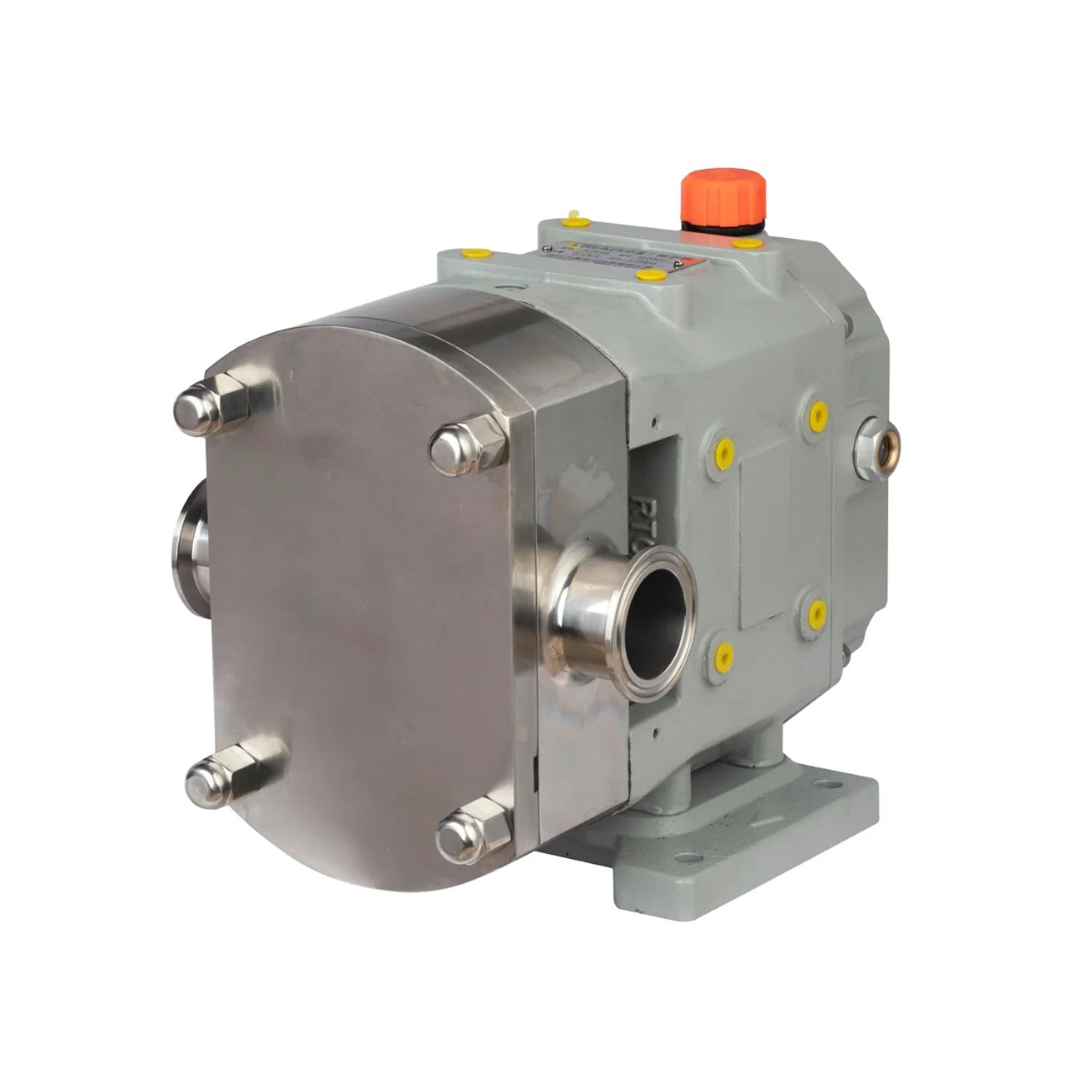 Small Mini Honey Food Rotary Rotor Gear Exd Lobe Pump 0.75kw Power High-Pressure Sanitary Lube For Tomato Paste Milk