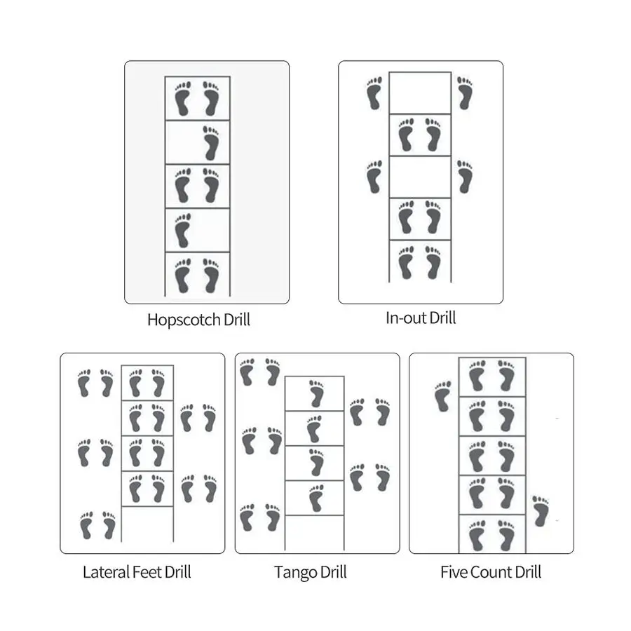 مجموعة سلم خفة الحركة، سلم تدريب مع أوتاد فولاذية وحقيبة حمل لكرة القدم، تدريب سريع للياقة البدنية