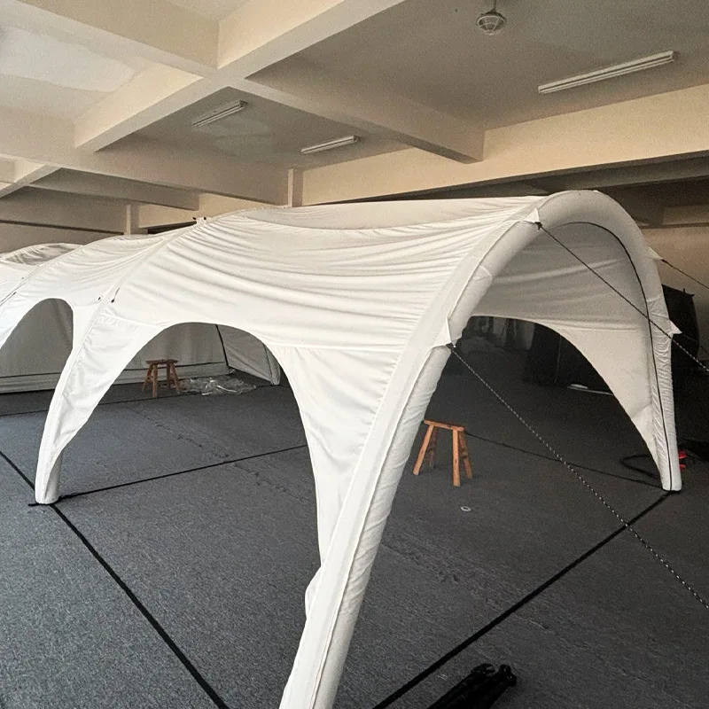 TC Cotton Inflatable Tunnel Tent Ideal for Outdoor Travel Large Space Camping and Multi-functional Use