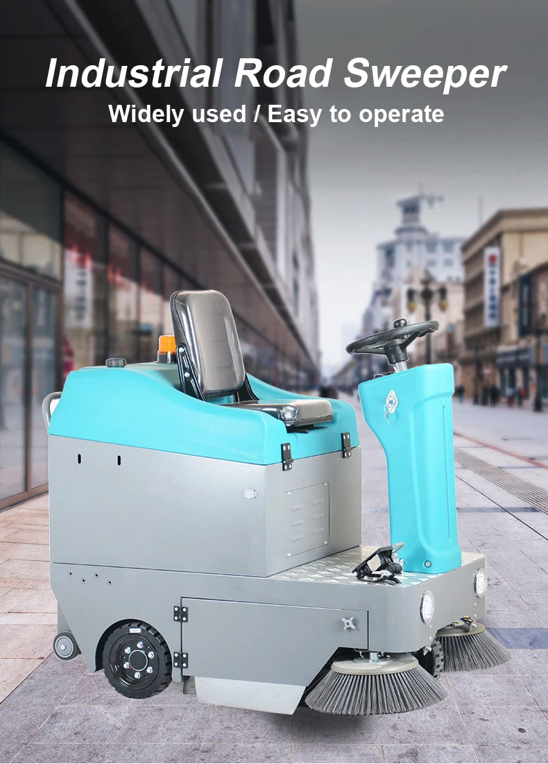 PB105 2023 Best Selling Ride on Electric Street Road Floor Vacuum Sweeper