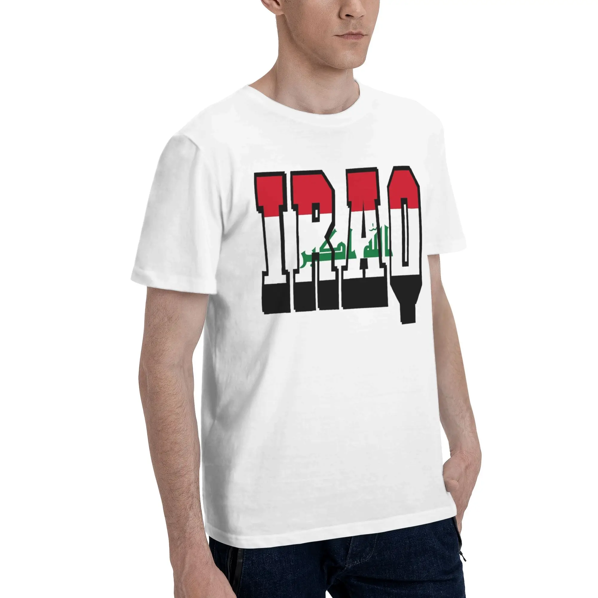 Iraq Flag Tee Shirt for Men Women Gift Idea T Shirts  100% Cotton Clothes