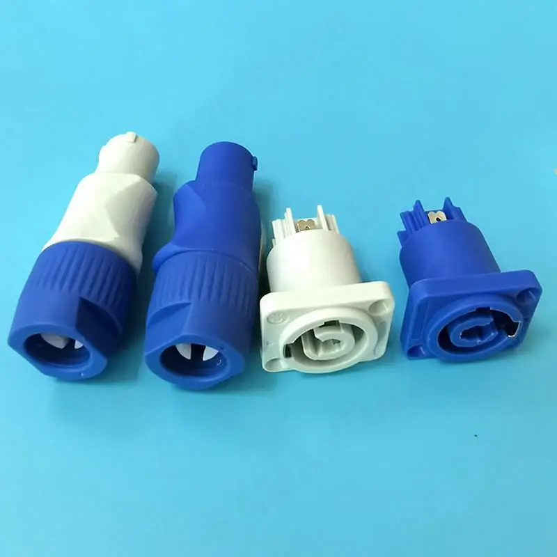 3pin Powercon Connector Lockable Cable Male Female Chass Socket for Electric Drill LED Screen Stage Lighting Power Adapter M20