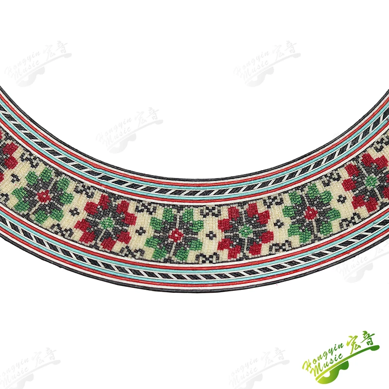 1 Stück Mundring für klassische Gitarre, Blumenmuster, Schalllochring, Massivholz-Gitarrenproduktionsmaterialien und Zubehör HUATOOL – Detail 7