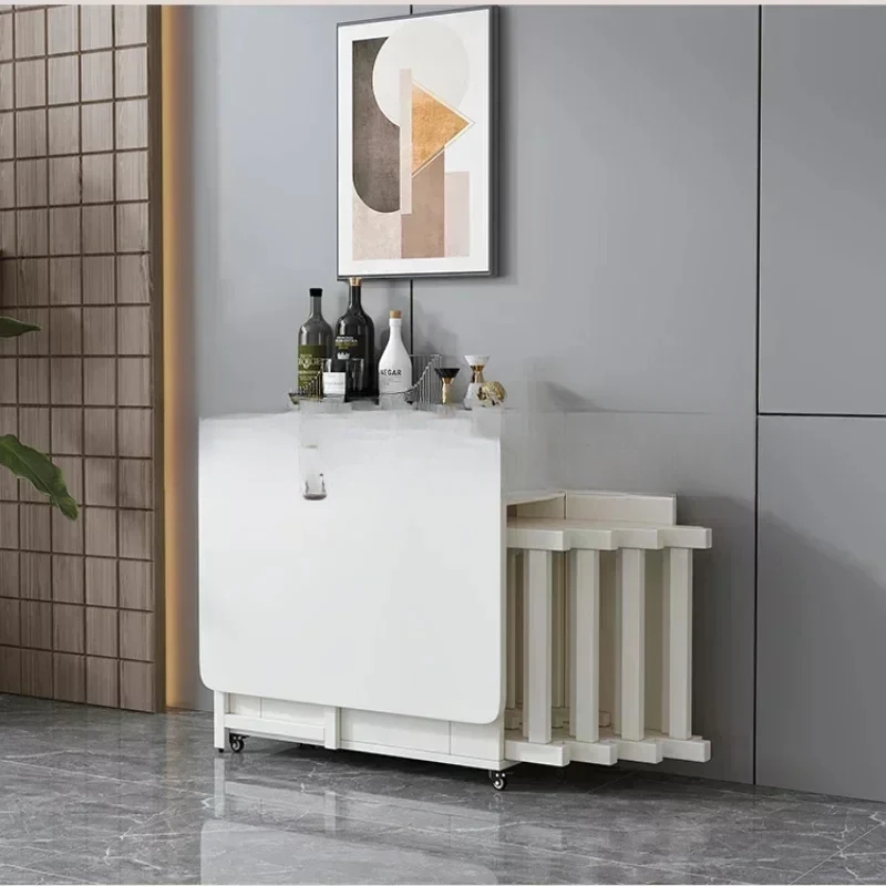 Mesas de Comedor plegables modernas, mesas de Comedor nórdicas para balcón, sala de estar, café, cocina, Mesa de Comedor de lujo, muebles para el hogar SR50DT