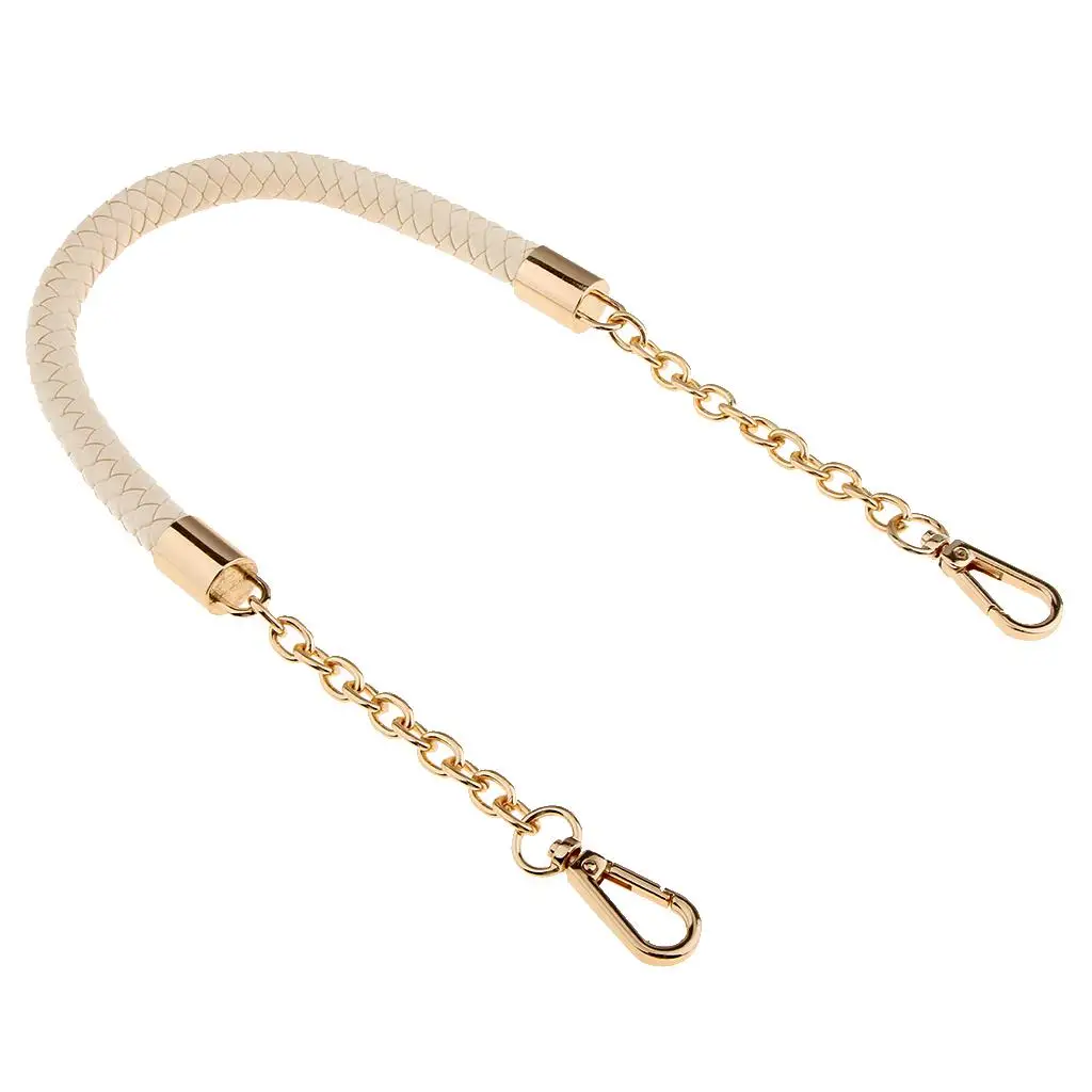 DIY Purse Handle Braided PU Leather Bag Strap Replacement Accessory for Vintage Leather Messenger Bag