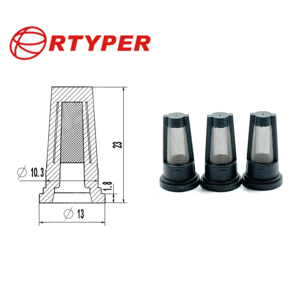 

20/50/100pcs Fuel Injector Metal Mesh Stainless Micro Basket Filter Injector repair kits 11018 SIZE 1.8*13*23MM