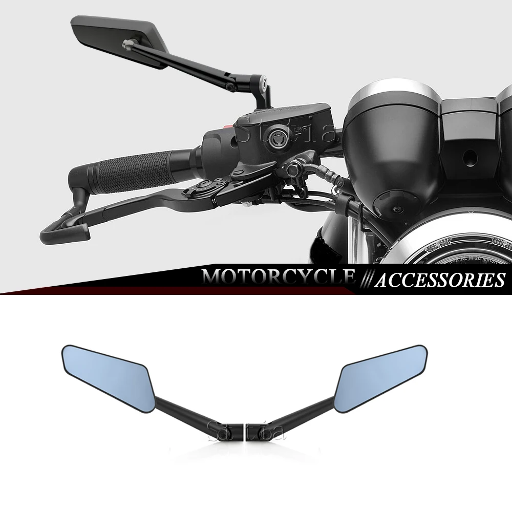 

2026 New Motorcycle Rearview Mirror For For Kawasaki Z650S Z650 S 2022-2025 Z650RS Z650 RS Adjustable Aluminum Wind Wing Mirror