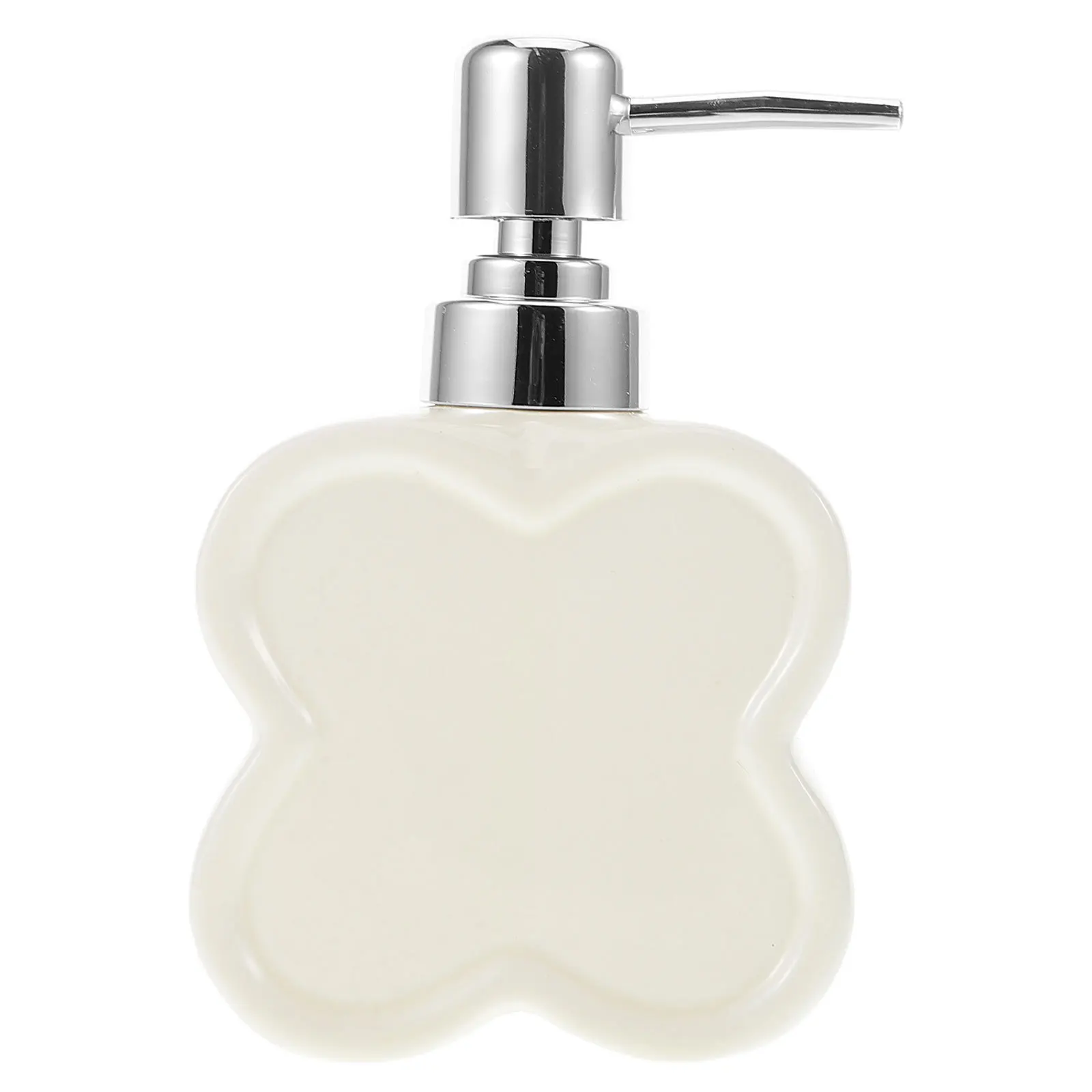 

Ceramic Press Type Shower Bottle Refillable Liquid Dispenser Bathroom Essential Reliable Pump Easy Use Proper Capacity