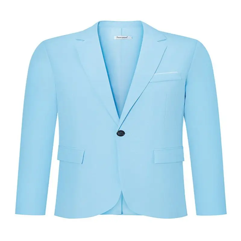 Veste de costume d'affaires décontractée pour hommes, petit costume pour hôte de divbanquet, L 090