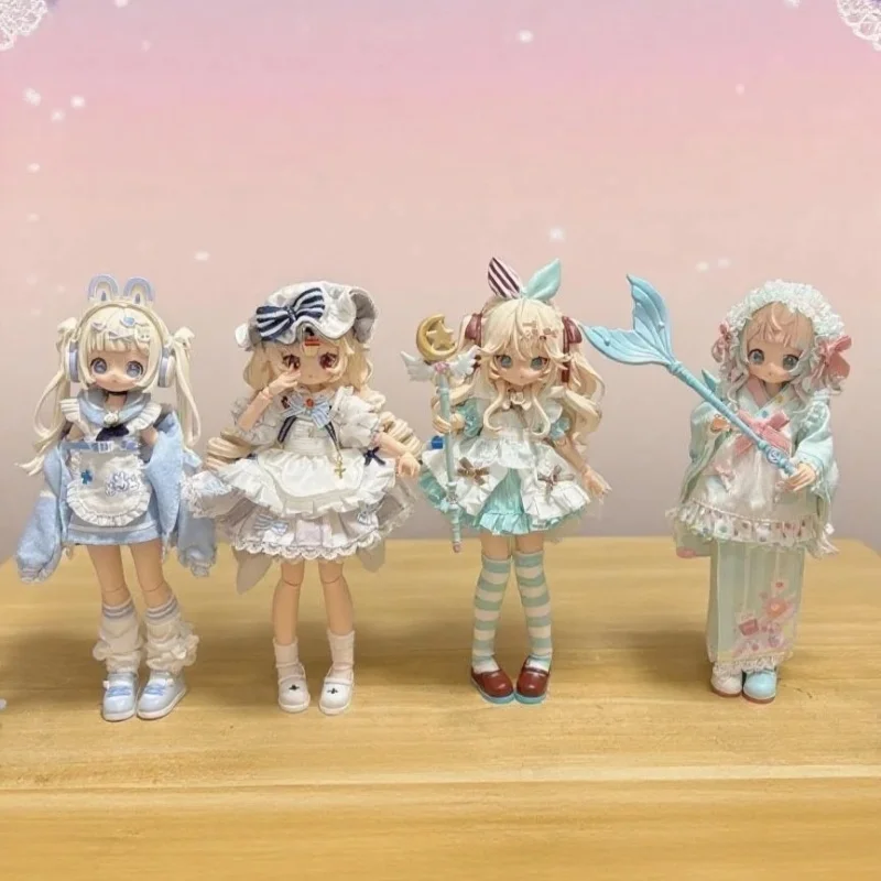 Authentic ONEMORE SugaryGirls 1/8 Scale MJD BJD Blind Box Multi joint Posable Anime Girl Doll With Lolita Outfit Desktop Gift