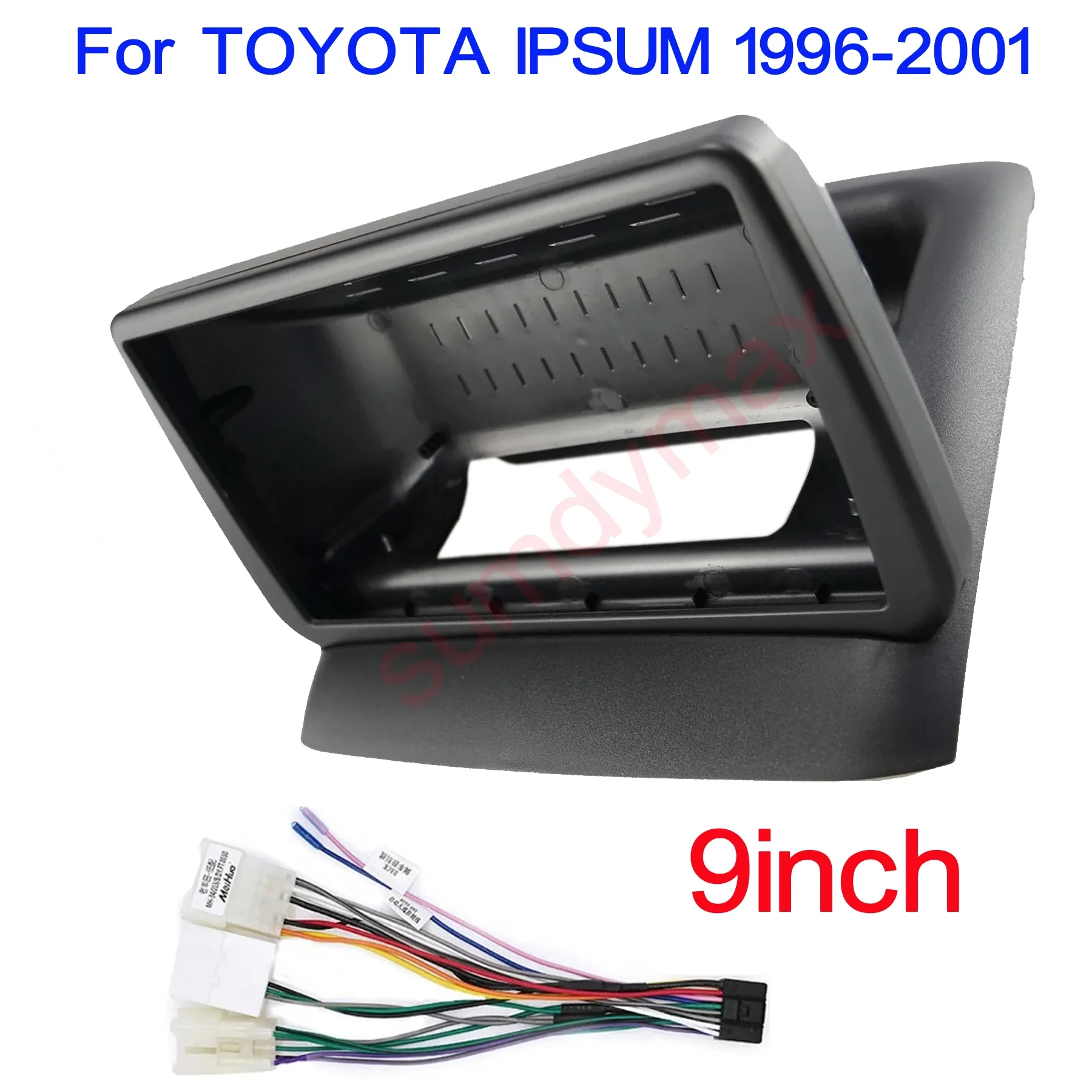 2 Din 9 Inch Car Radio Installation Plastic Fascia Plane Frame for TOYOTA IPSUM 1996-2001 car radio frame Dash Kit