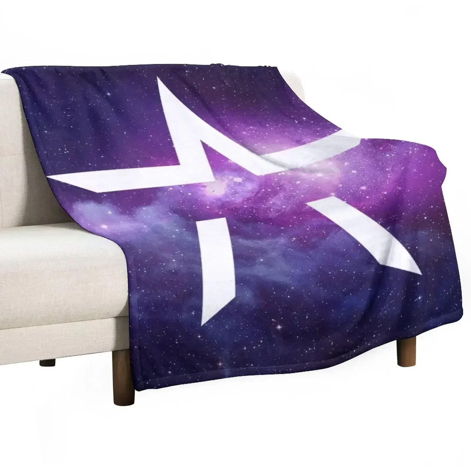 

Starset inspired edit - purple nebula Throw Blanket blankets ands warm for winter halloween Blankets For Sofas Blankets