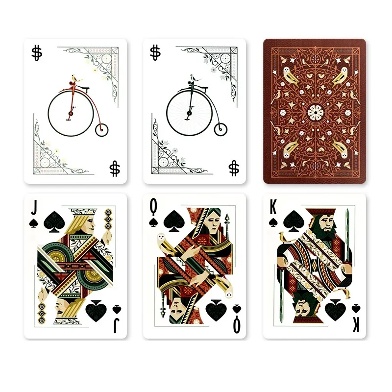 Orange Bicycle Aviary Playing Cards Deck USPCC Poker Collection Magic Cards Magic Tricks for Magician