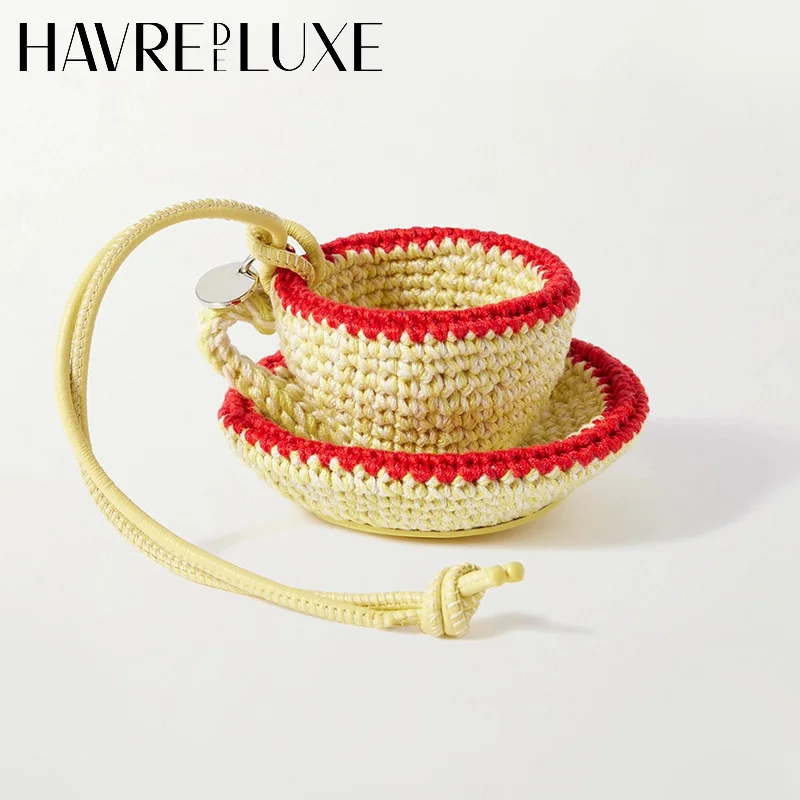 المنسوجة يدويا فنجان الشاي سحر للمرأة المفاتيح الأزياء الراقية دائم صنعة بديعة حقيبة الديكور حقيبة الملحقات