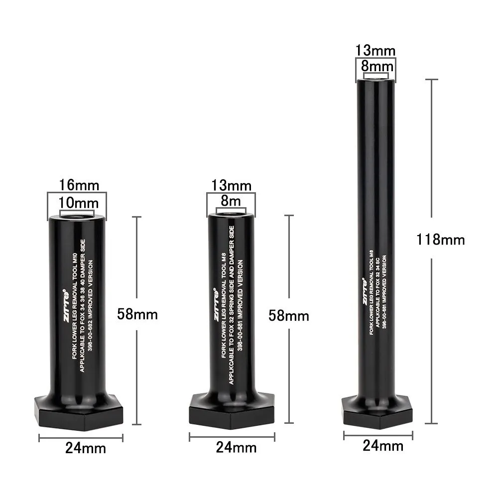 ZTTO شوكة الدراجة أداة إزالة الساق السفلى سبائك الألومنيوم 3 حجم شوكة دراجة تعليق صيانة ل الثعلب 32 34 36 38 40 مللي متر SC TC #6