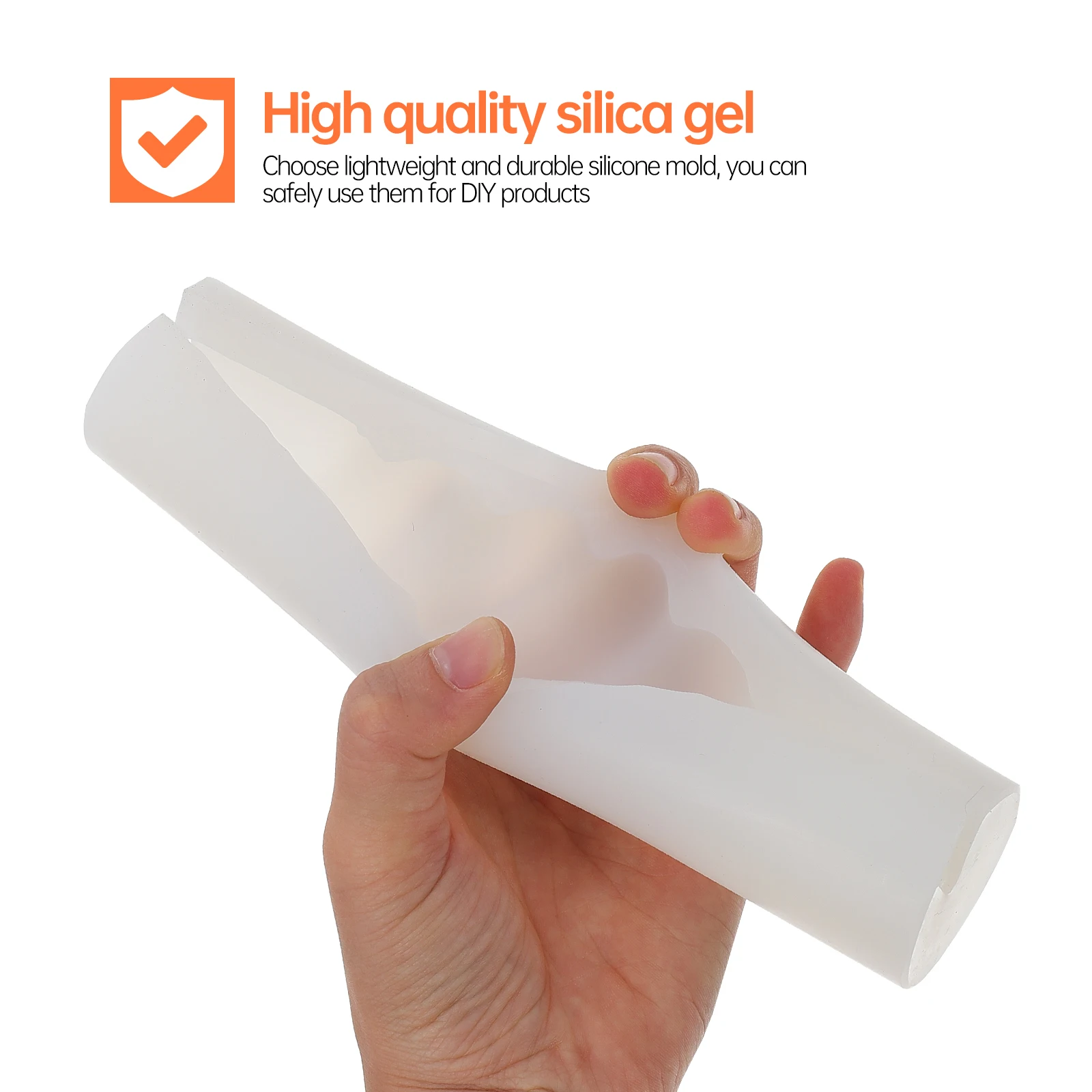 

Silicone Wax Mold General Decorative Candles Universal DIY Accessory Twisted Design Silica Gel