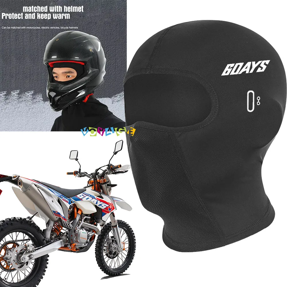 For KTM 6Days 250 300 450 500 EXC EXC-F XC-W Six Days Motorcycle Accessories Neck Full Face Mask Windproof Dustproof Face Shield