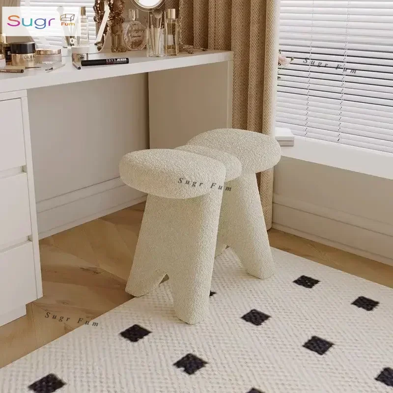 

Vanity Chair Stool Bedroom Ottoman Modern Home Light Luxury Living Room Space Saving Furniture дизайнерская мебель muebles