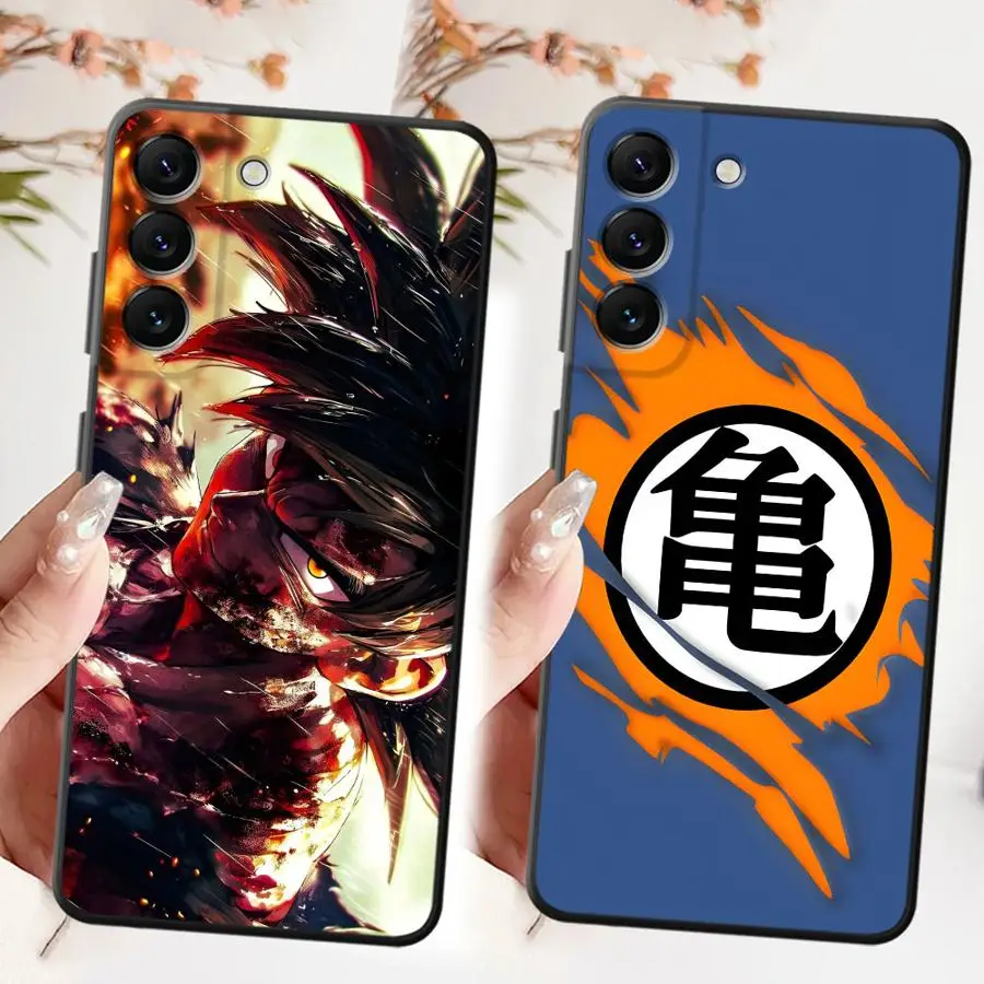 Case for Samsung Galaxy A22 A52 A26 A72 A24 A55 A23 A53 A32 A25 A71 A51 A73 A35 A36 A41 Black Soft Phone Cover Dragon Ball Logo