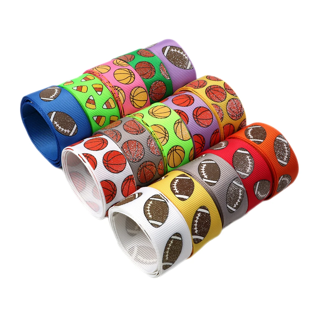 

5 Yards 7/8" 22mm Ball Christmas Grosgrain Ribbon DIY Bow Craft Decor Wedding Party Decoration Gift Wrapping,5Yc1041